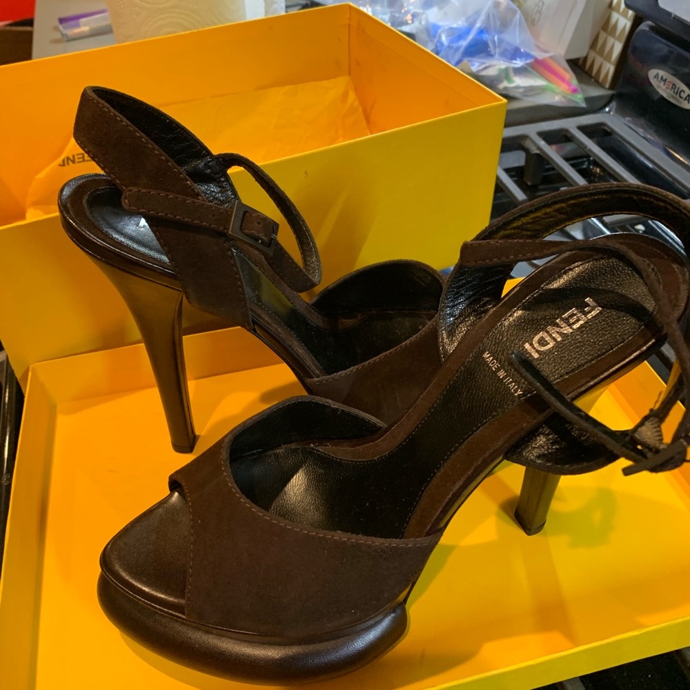 Fendi Off Runway Platform Heels